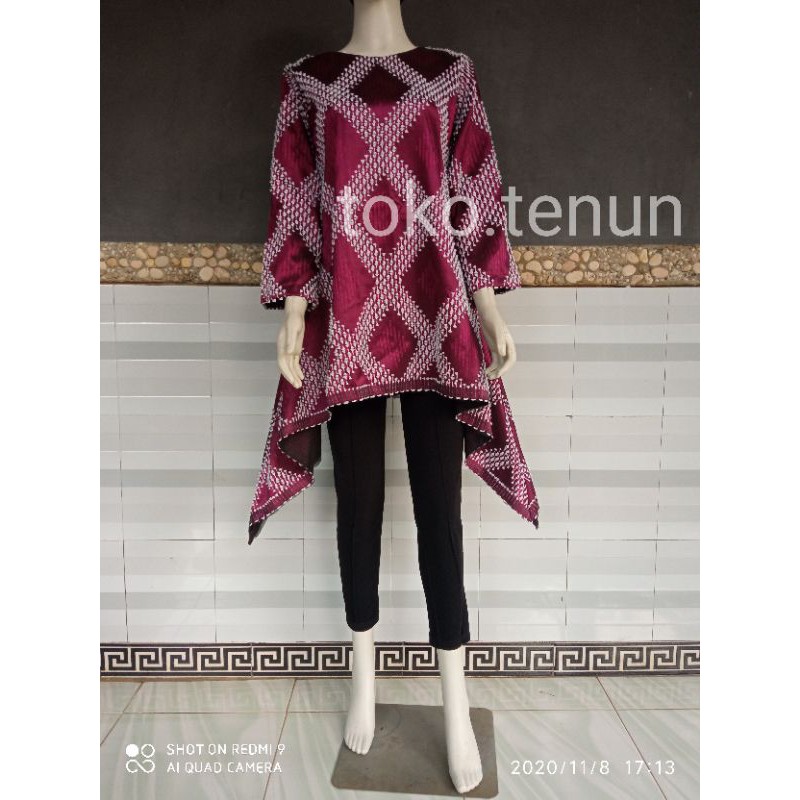 DRESS TENUN/KEMEJA TENUN/TENUN BULU ORIGINAL/TUNIKTENUN BULU/BAJU TENUN BULU