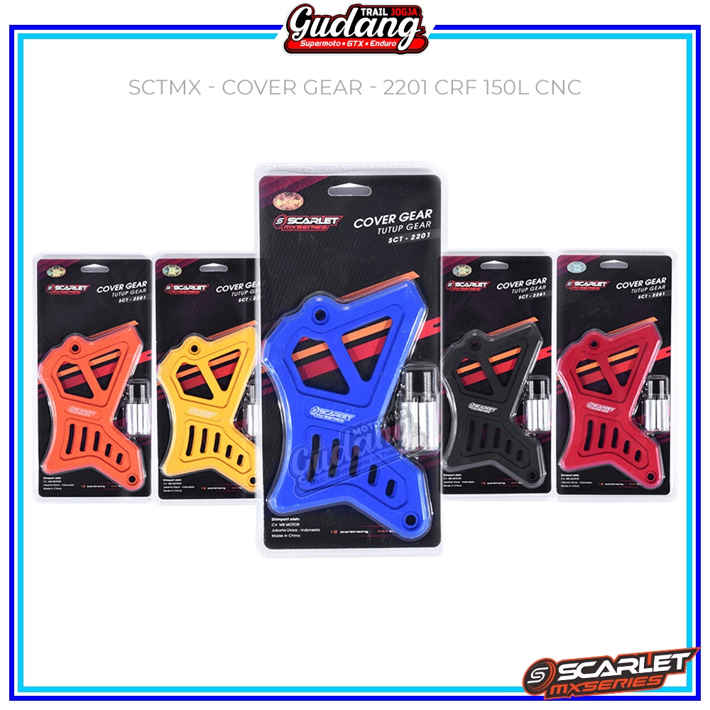 Cover Gear Depan Scarlet Full CNC Tutup Gear WR 155 CRF 150 KLX 150 230 Penutup Ger Depan