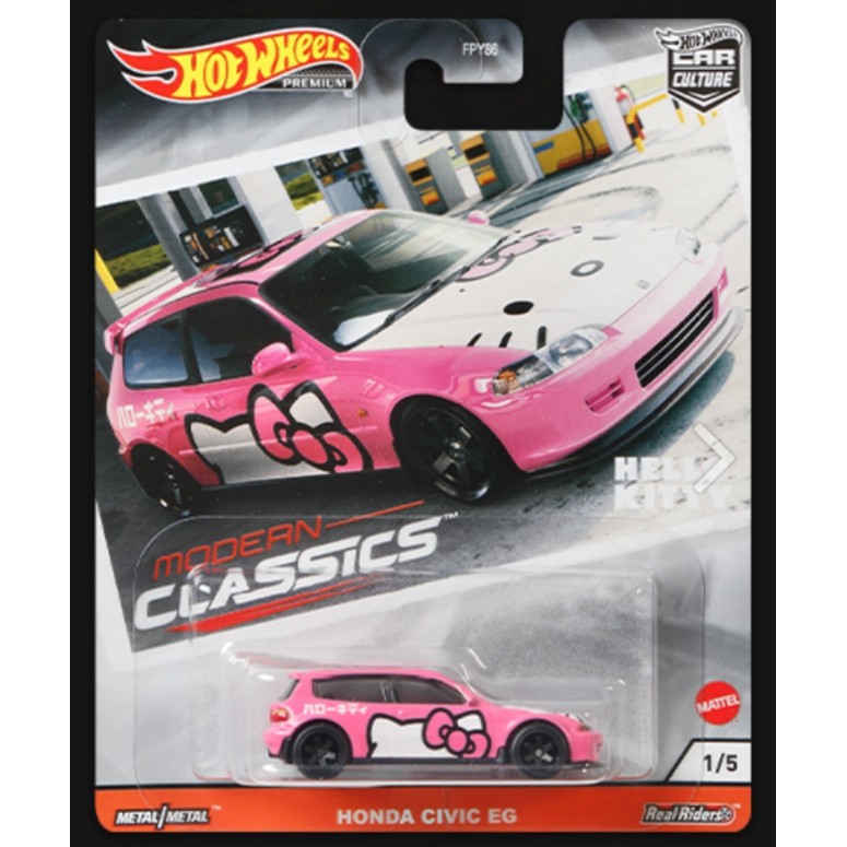 Jual HOT WHEELS MODERN CLASSIC HONDA CIVIC EG HELLO KITTY PINK