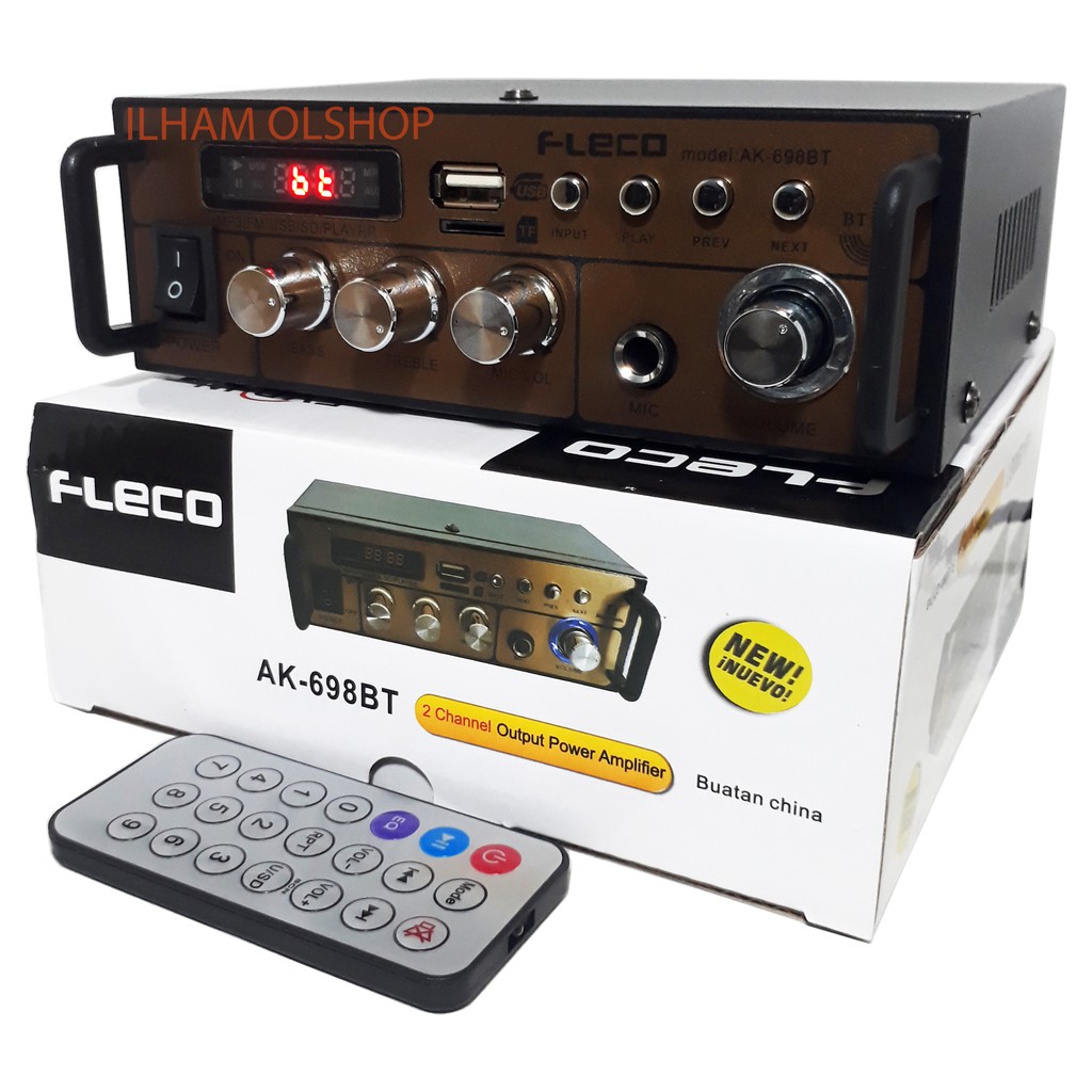 Fleco Amplifier Bluetooth Mini AK-698BT Stereo Karaoke