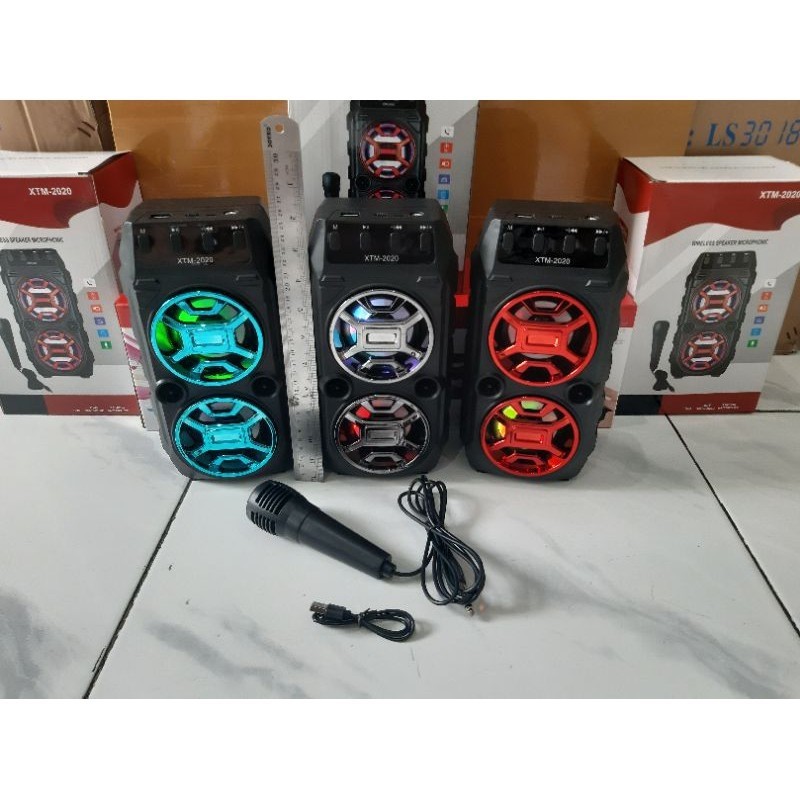PD- XTM-2020 speaker bluetooth karaoke speker + mic karaoke