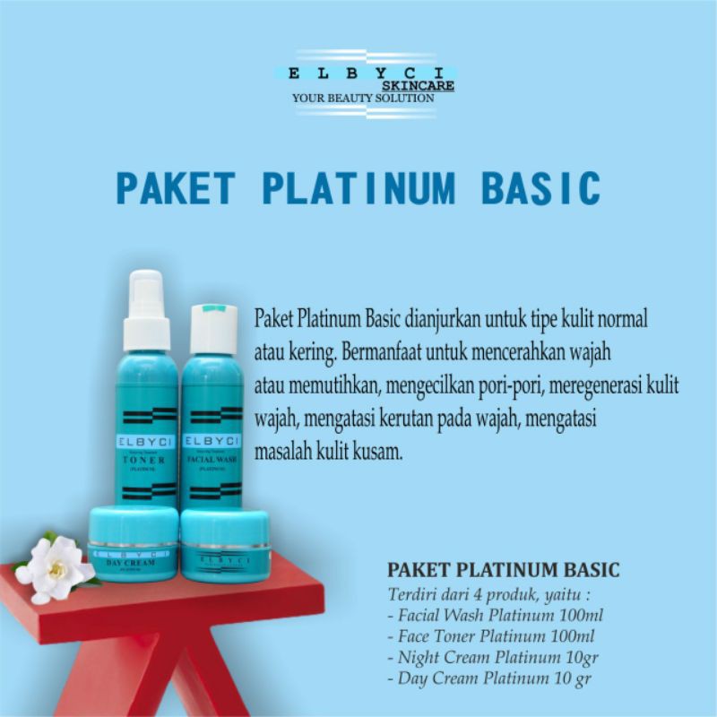 ELBYCI SKINCARE PAKET PLATINUM BASIC