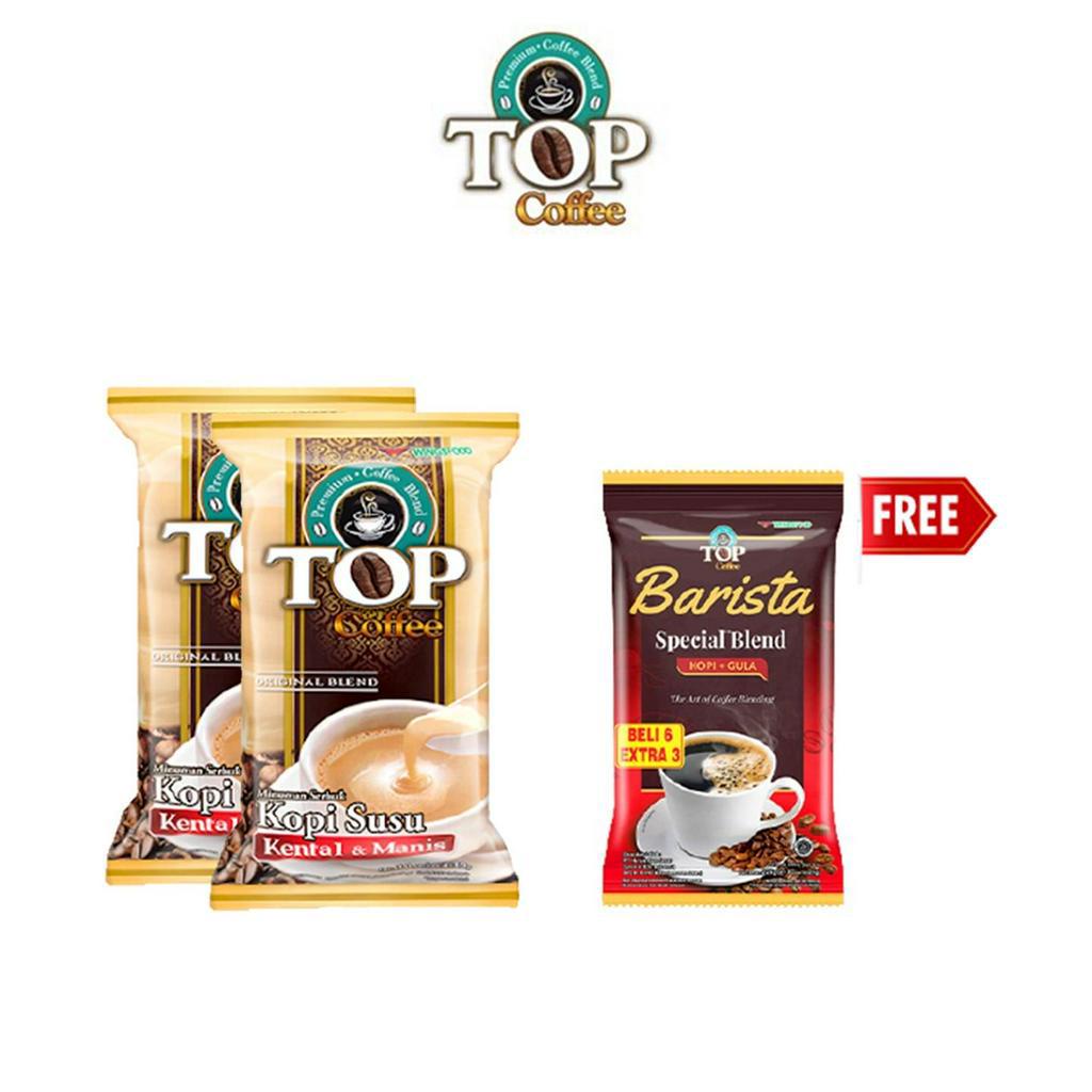 

[Buy 2 Get 1] TOP Kopi Susu Kental Manis 3 In 1 Pack 10X30GR x 2 - Free Top Coffee Barista