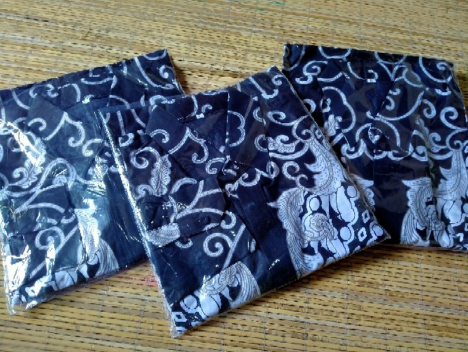 Bswart Batik Hrb026 Kenongo Hem Pendek Padi Pekalongan M L Xl Batik Pria Murah Modern Grosir Batik