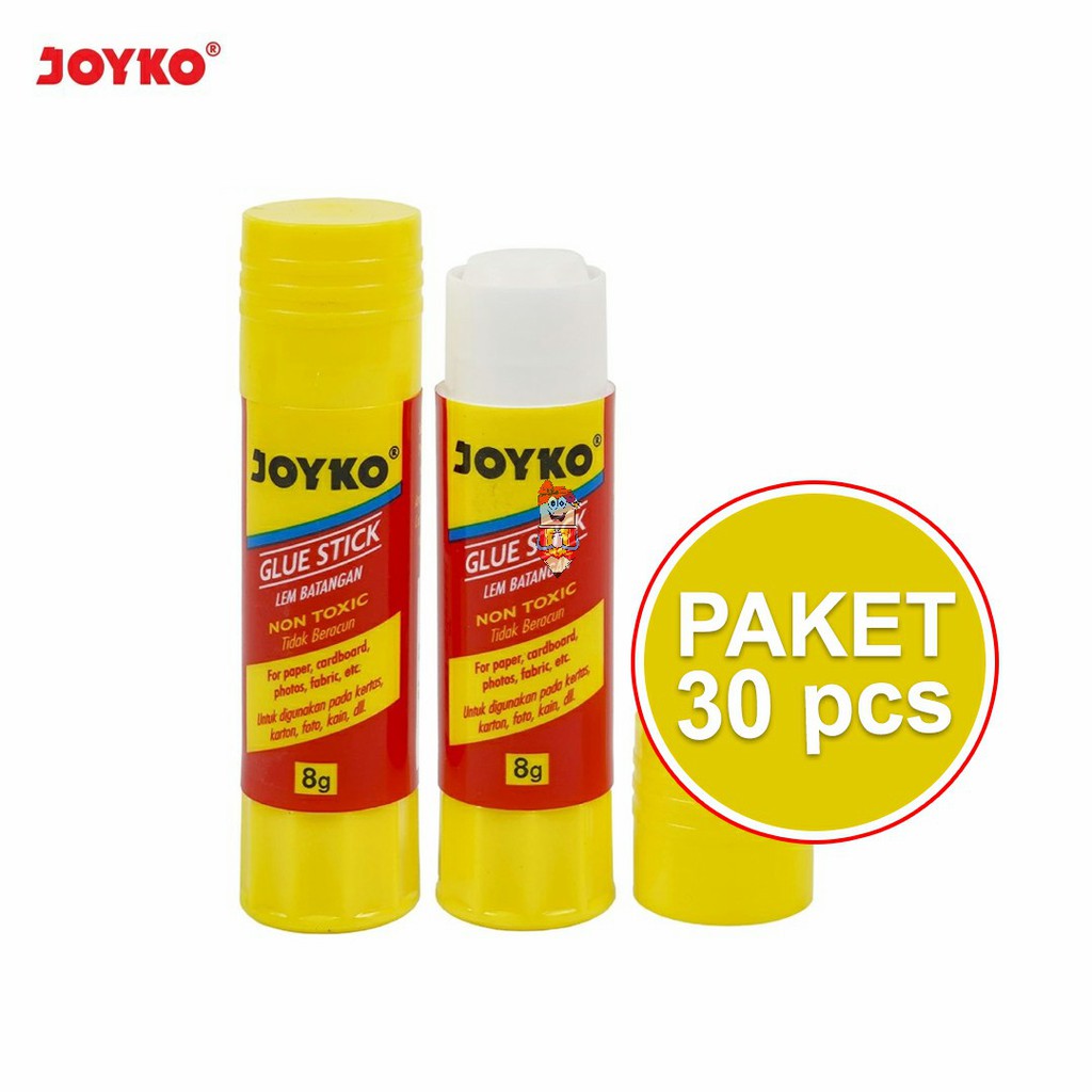 

PAKET 30 PCS Lem Stick Joyko GS-09 8gr