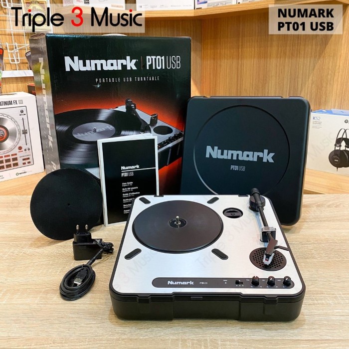 {ElekStore} Numark PT01 USB PT-01 PT 01 USB Portable Vinyl Turntable Berkualitas