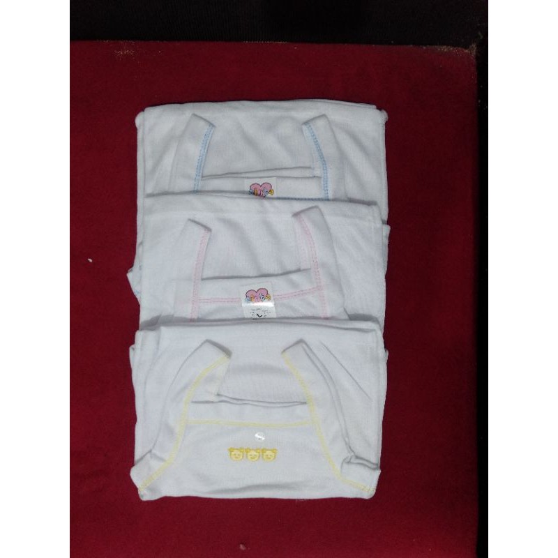 12pcs Tang Top bayi polos putih/Tang Top bayi polos warna/Singlet kamisol polos