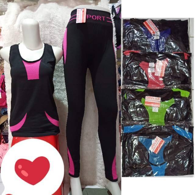  Baju  senam  pakaian olahraga sport zumba yoga aerobic  