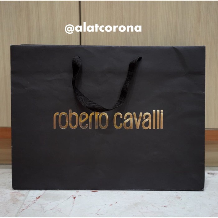 

(TERLARIS) Roberto Cavalli Paperbag/Roberto Cavalli Designer Paperbag/Tas Kertas