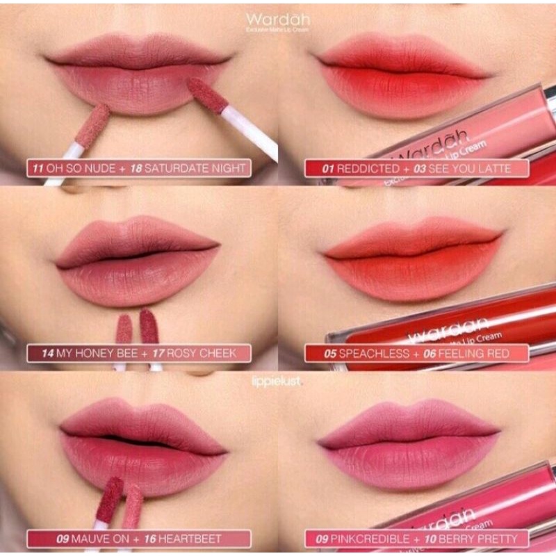 WARDAH OMBRE LIP  lipstik lip cream  wardah ORIGINAL  exclusive mette lip cream