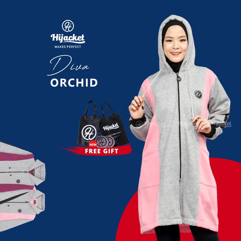 ✅Beli 1 Bundling 3✅ Hijacket Original DIVA Series Jacket Hijaber Jaket Wanita Muslimah Azmi Hijab No 1 Indonesia Hijaket Jaket Hijab Hijaber Tebal Hangat Premium Jaket Musim Dingin