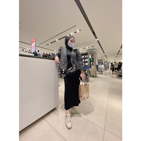 zayin Span knit-Hitam