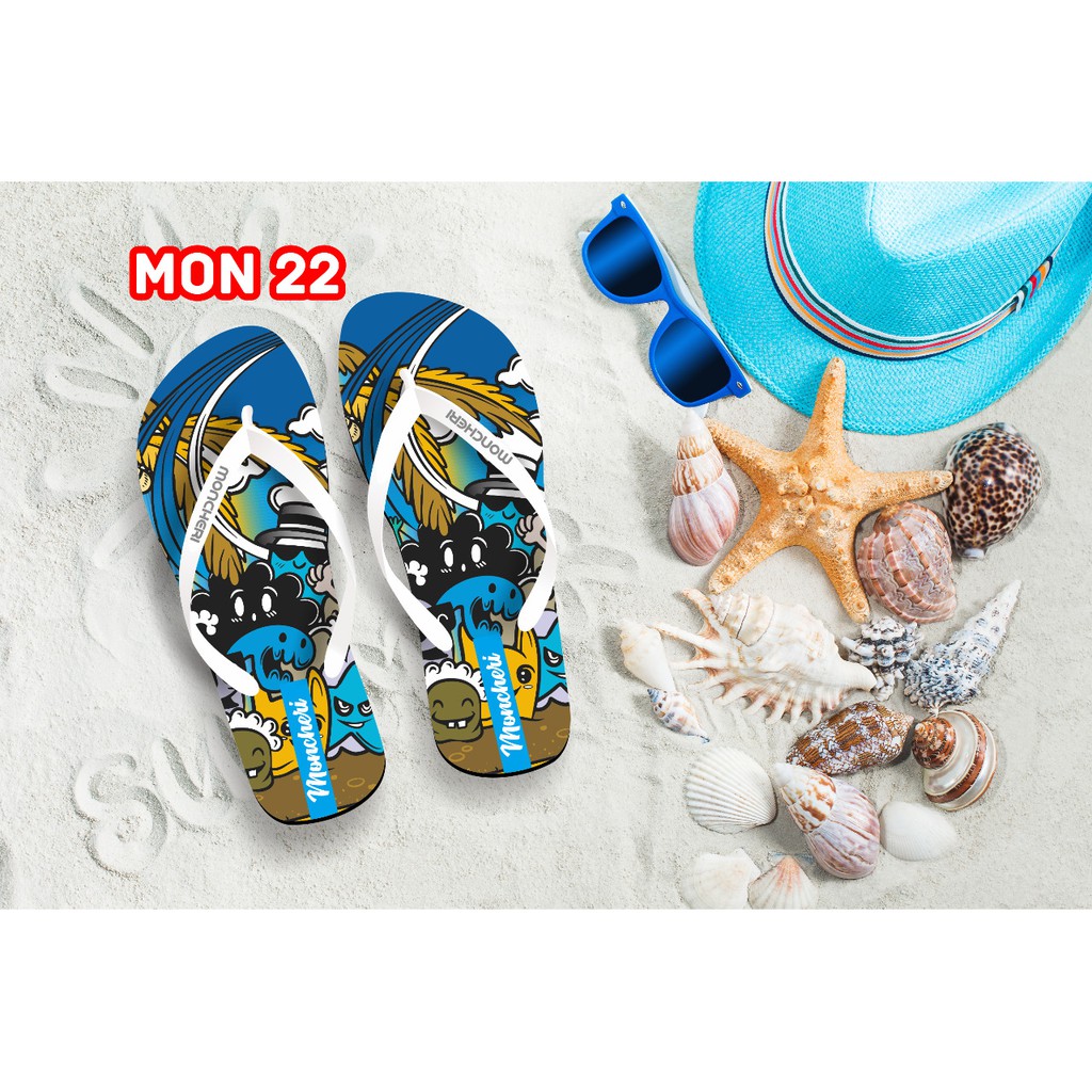 Sandal jepit Wanita MONCHERY Clothing (6) Promo New lucu