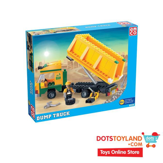 Emco Brix Dump Truck 8808 Mainan Brix Bricks Mainan Anak