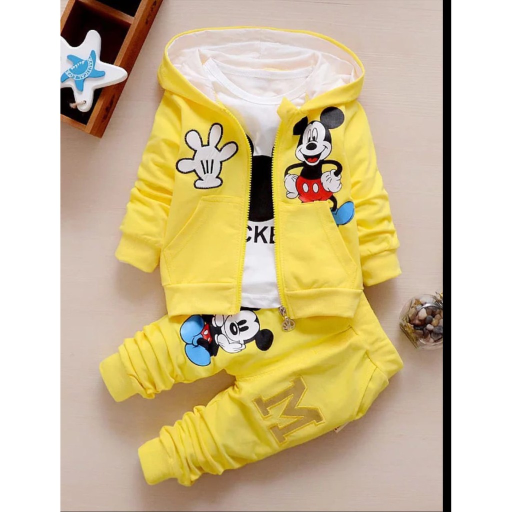 ST KIDS MICKEY MOUSE VARIASI JAKET PANJANG/ SETELAN ANAK-ANAK