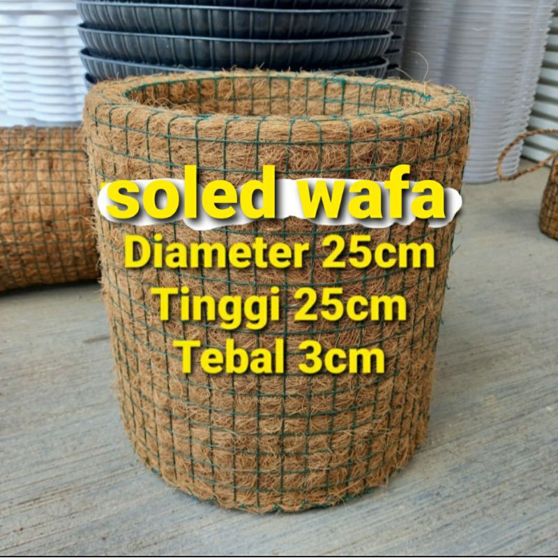 POT TANAMAN BUNGA BULAT JUMBO ALAS DIAMETER 25CM 25cm