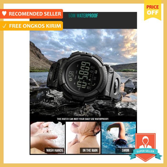 Skmei Jam Tangan Olahraga Smartwatch Bluetooth 1303 Hitam