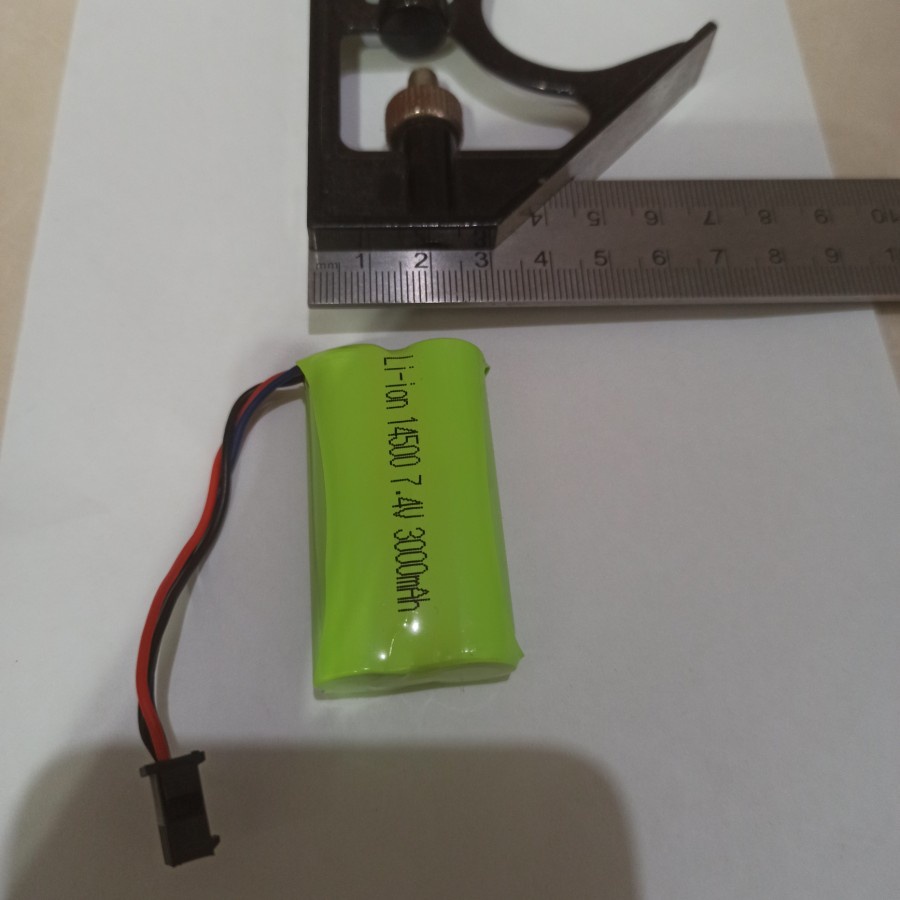 Baterai RC Li-ion 14500 RC 3pin Mobil 7.4V - 3000mAh