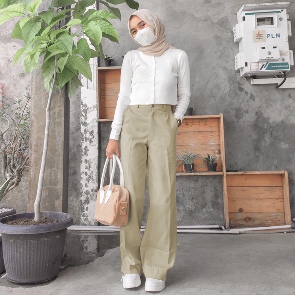 Melva Slit Pants - AC