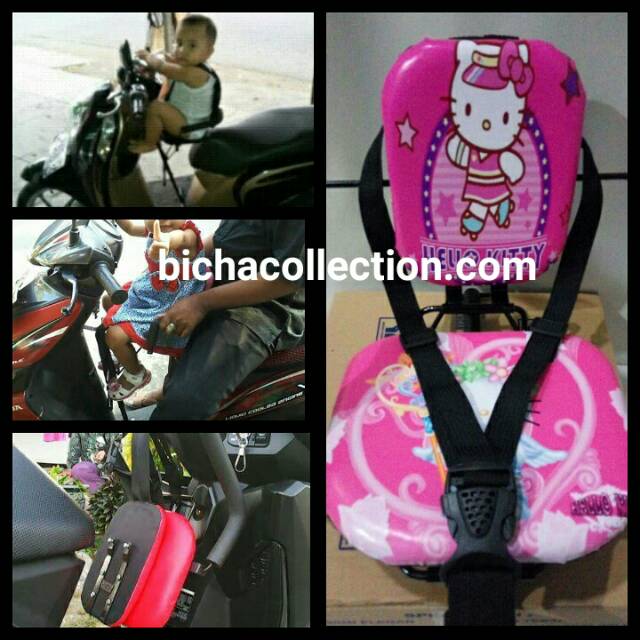 Produsen boncengan anak di motor yamaha xride vario beat mio scoopy seoulbergambar hello kitty pink