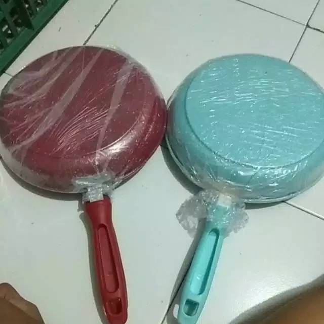 Frypan TRI J Marble Teflon Set 2 pcs Anti Lengket