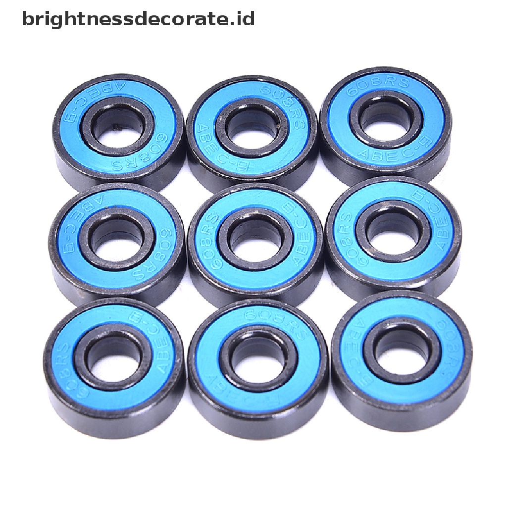 10pcs / Set 608 2rs Bearing Deep Groove Steel Seal Ball Bearings 608rs 608-2rs