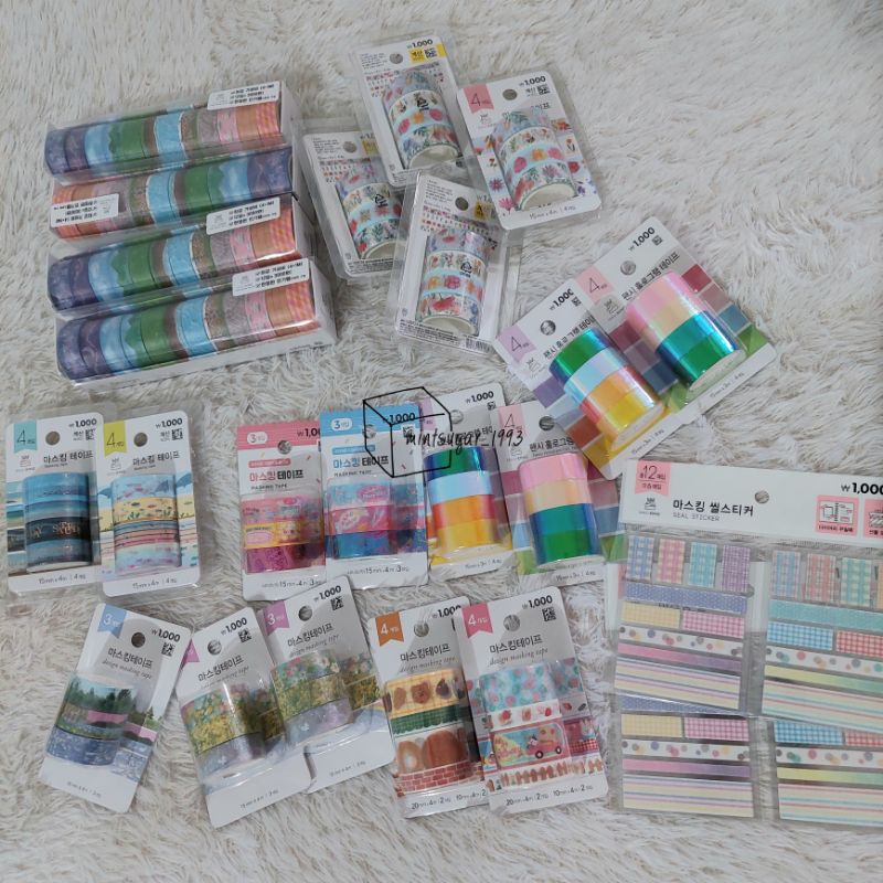 [ DAISO COLLECTION ] WASHI TAPE / MASKING TAPE