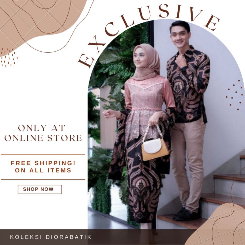 Maura Couple - Sania Ruffle Batik Couple Ori Ndoro Jowi DNT Garansi Termurah Shopee