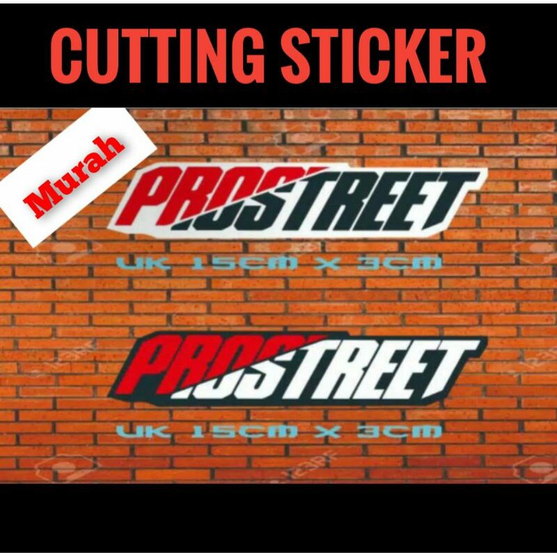 Cutting Stiker Proostreet Decal Sticker Shopee Indonesia
