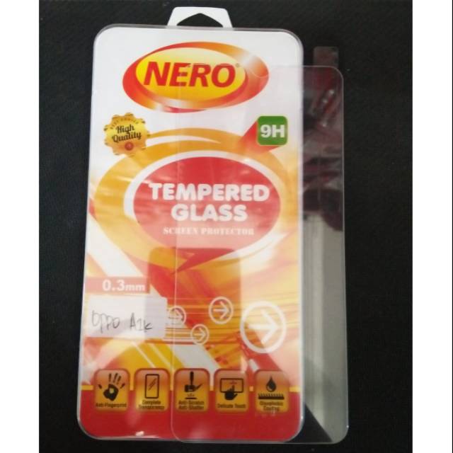 TEMPERED GLASS / ANTI GORES KACA OPPO A1K NERO