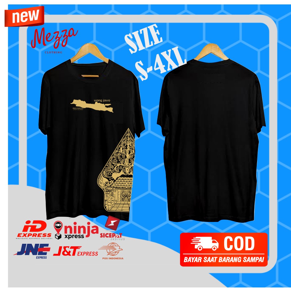 KAOS PRIA GUNUNGAN WAYANG JAWA TERBARU ATASAN PAKAIAN BIG SIZE JUMBO