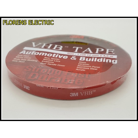 

Double Tape 3M VHB 12mm x 4,5m Automotive & Bonding