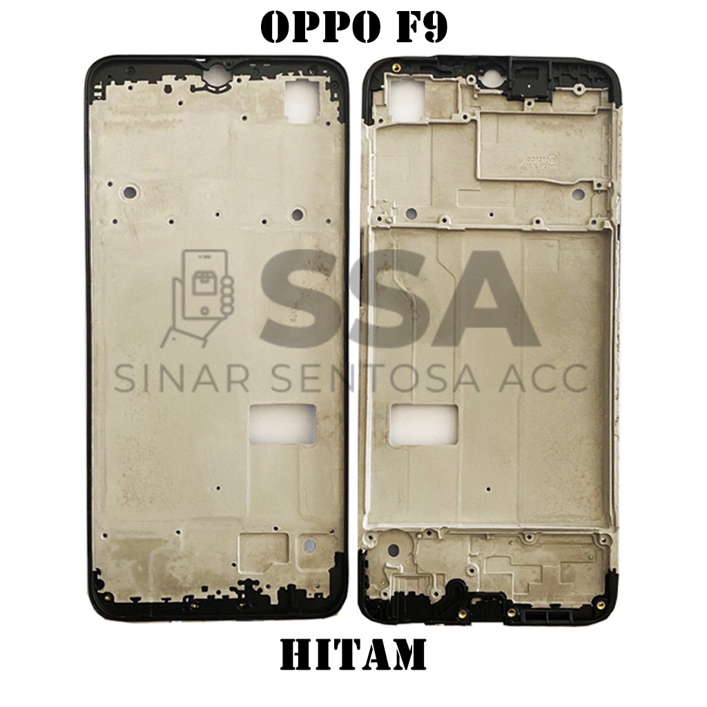 Tulang Tengah Middle Frame LCD Oppo F9 Original 100% Tulang Casing Bezel Bezzel Bazel Handphone HP Ori Original Awet Murah F 9