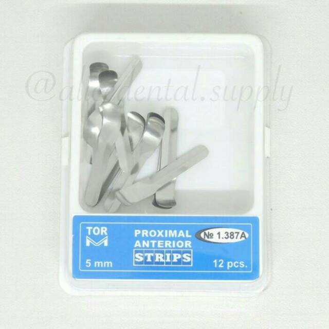 Alice dental anterior proximal matrix strip TOR ORIGINAL metal matriks sendok gigi depan ORI logam