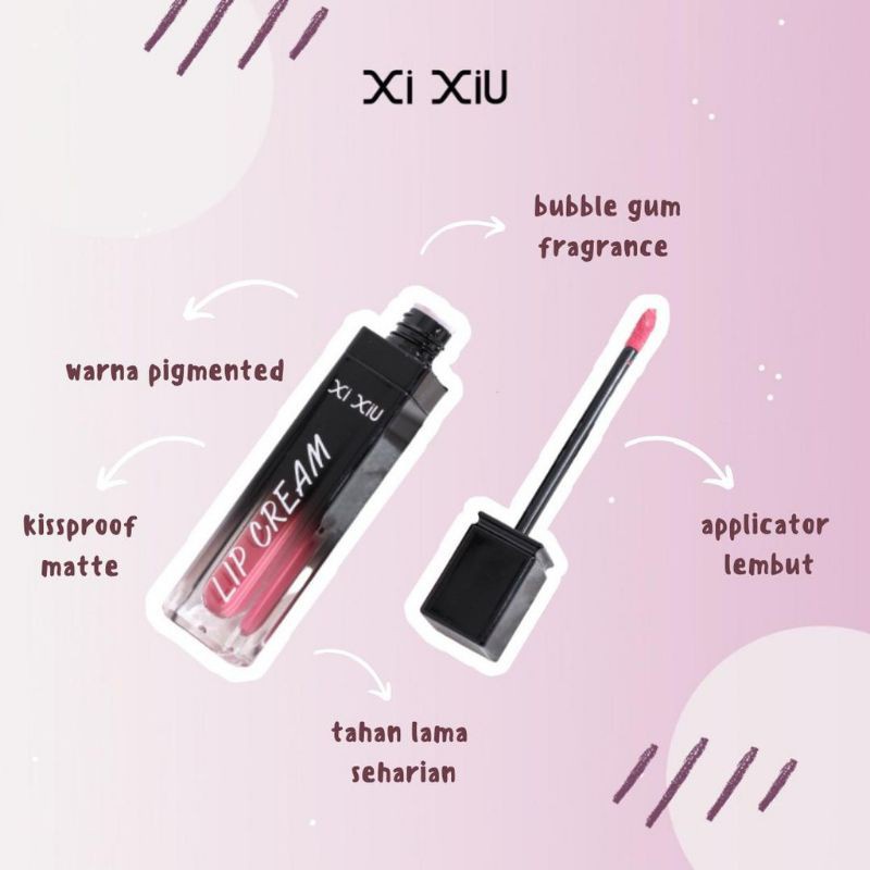 XI XIU / XIXIU LIP CREAM DIVINE LIGHT PIGMENTED MATTE PEMERAH BIBIR