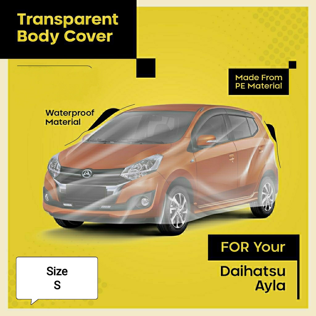 Sarung Cover Mobil Transparan Ayla