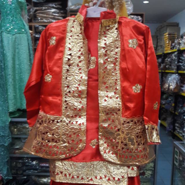 Pakaian Anak Adat Padang / Baju Anak Adat Padang Bordir Halus