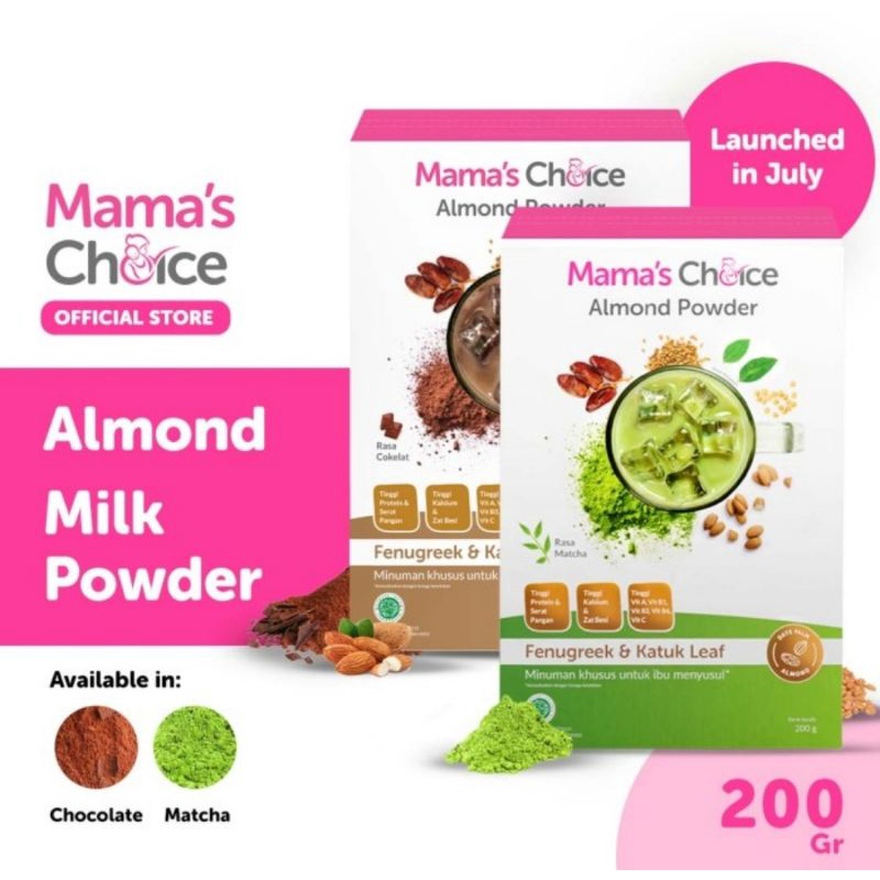 Mama's Choice Almond Powder 200 Gr/ASI Booster Dengan Daun Katuk