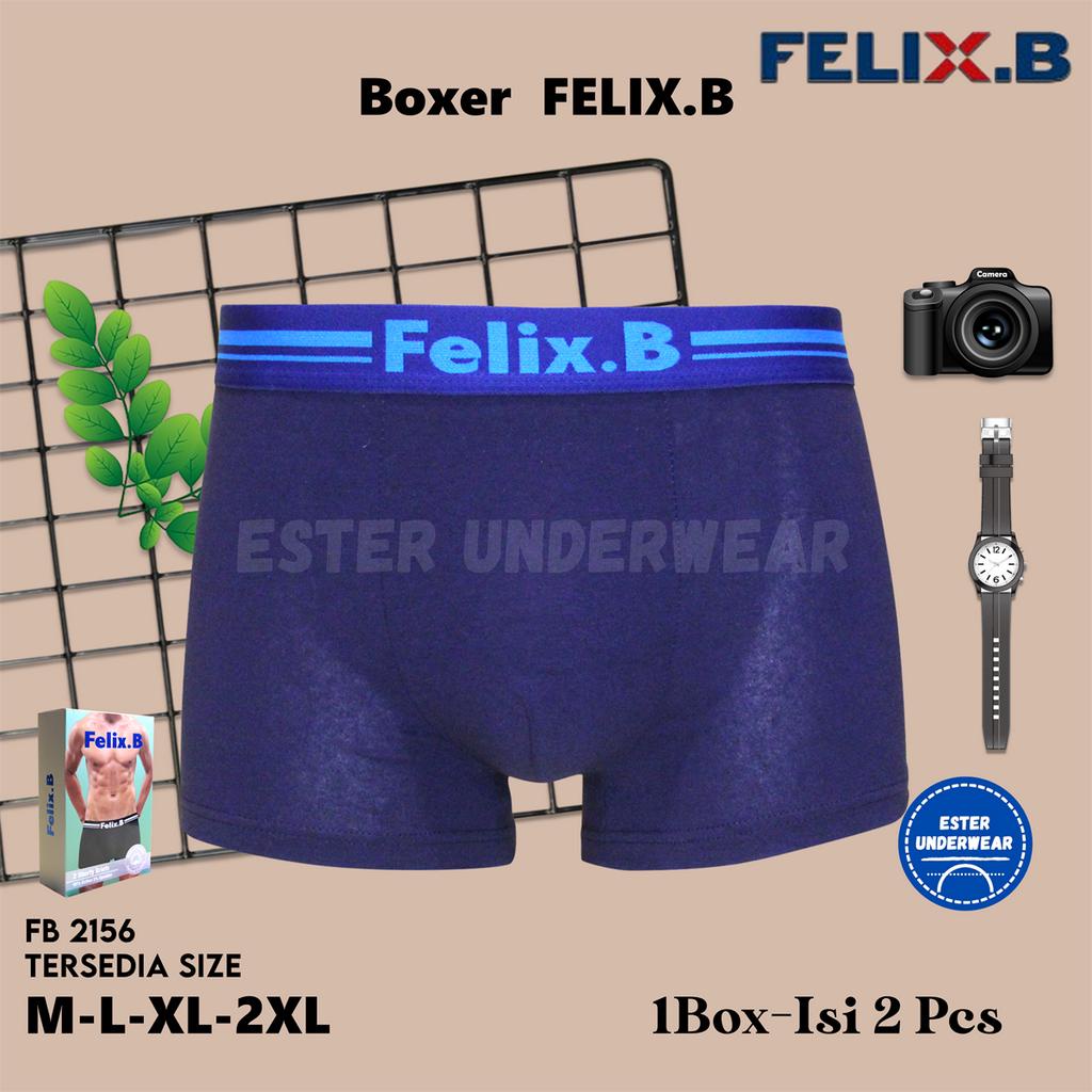 Felix.B Cotton Spandex Shorty Briefs 2in1 FB2156-2 Isi 2 Pcs