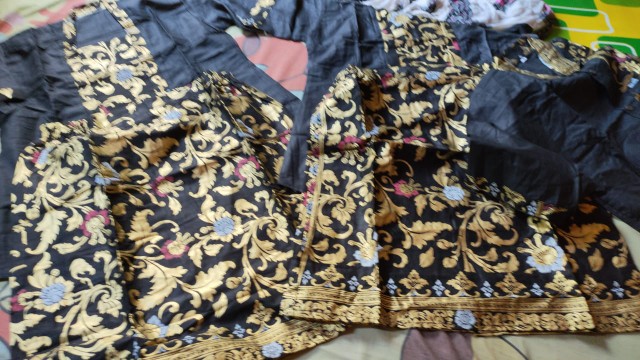 Maura Couple - Sania Ruffle Batik Couple Ori Ndoro Jowi Garansi Termurah Shopee - Batik Modern Solo