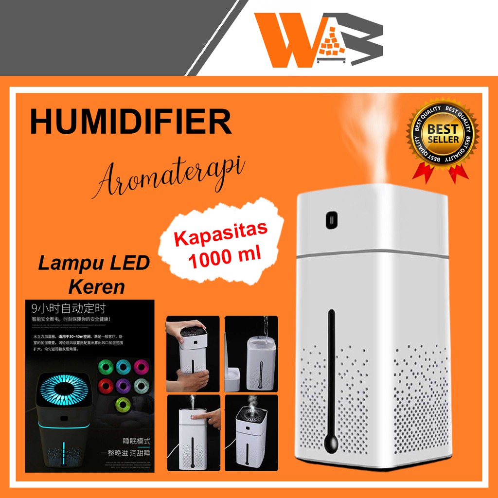 COD Humidifier Diffuser Aromaterapi Pengharum Pewangi Ruangan Kamar Tidur Otomatis 1000 ML / 1 Liter C01