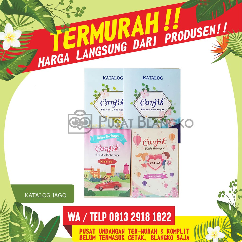 Katalog Blangko Undangan Pernikahan Cantik Harga Murah Erba Java