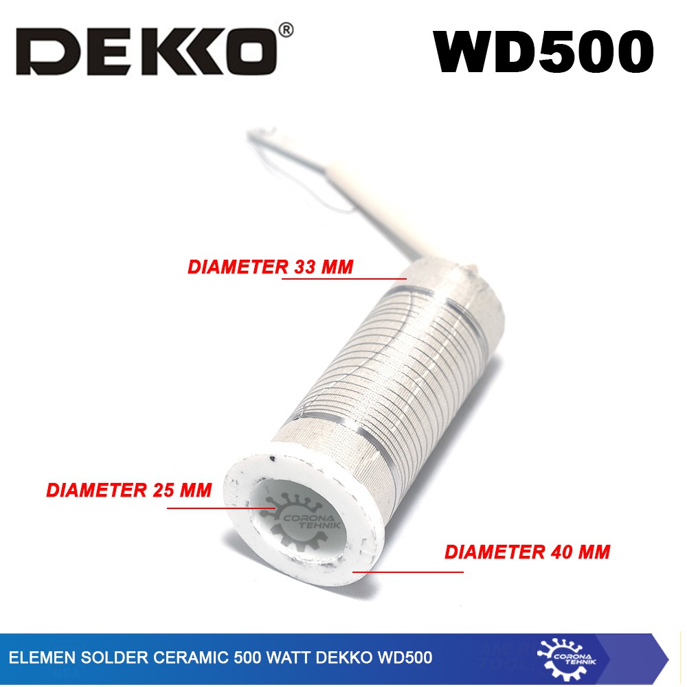 Dekko WD500 - Elemen Solder Ceramic 500 Watt