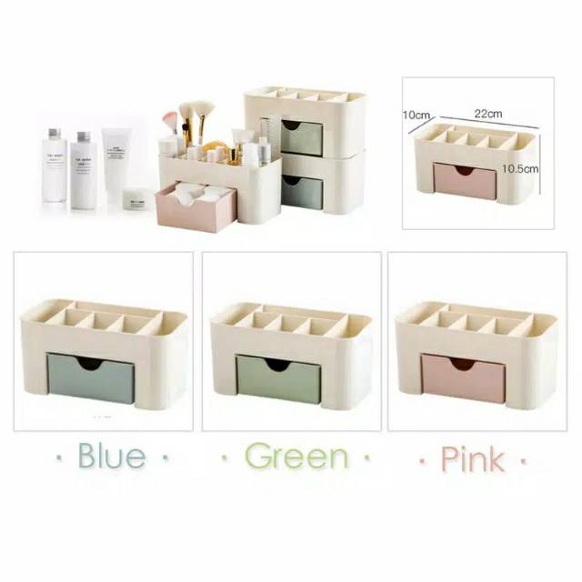 BOSJKT010 Rak Mini Kosmetik Kotak Serbaguna Storage Alat Make Up Keranjang Box Organizer