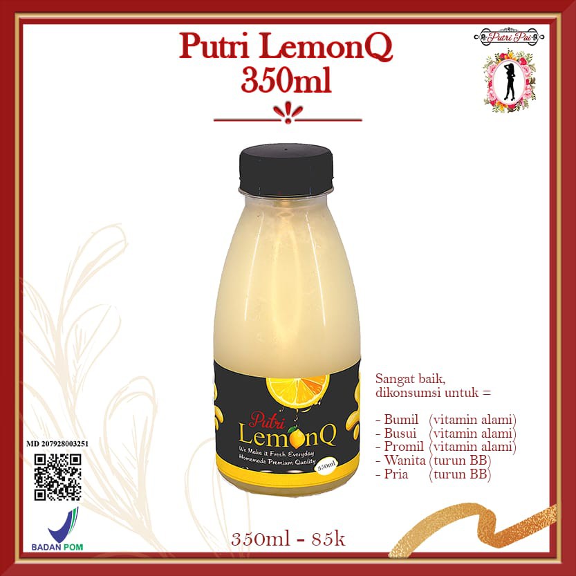 

PUTRI LEMONQ 350ML PUTRIPAI