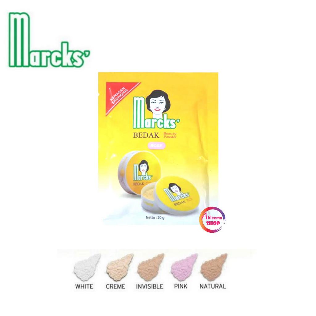 ^ KYRA ^ Marcks Bedak Tabur Beauty Powder - Kemasan Ekonomis Refill Sachet - Netto 20 gr