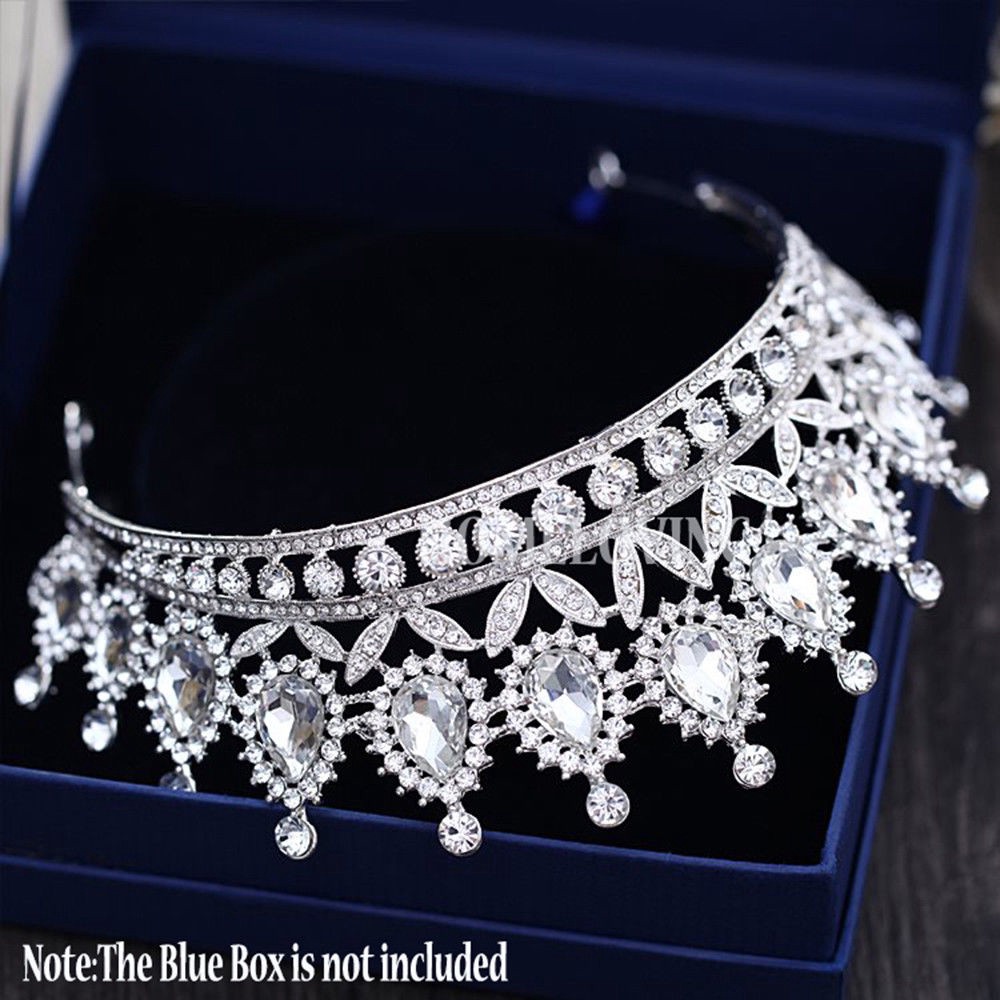 Rhinestone Crystal Wedding Crown Bride Tiara Princess Queen Diadem