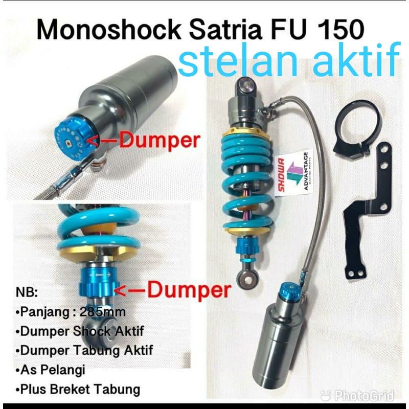 mono shock fu Old New fi 150 Rider tabung pisah nitron Showa 285mm shock Fu shockbreaker