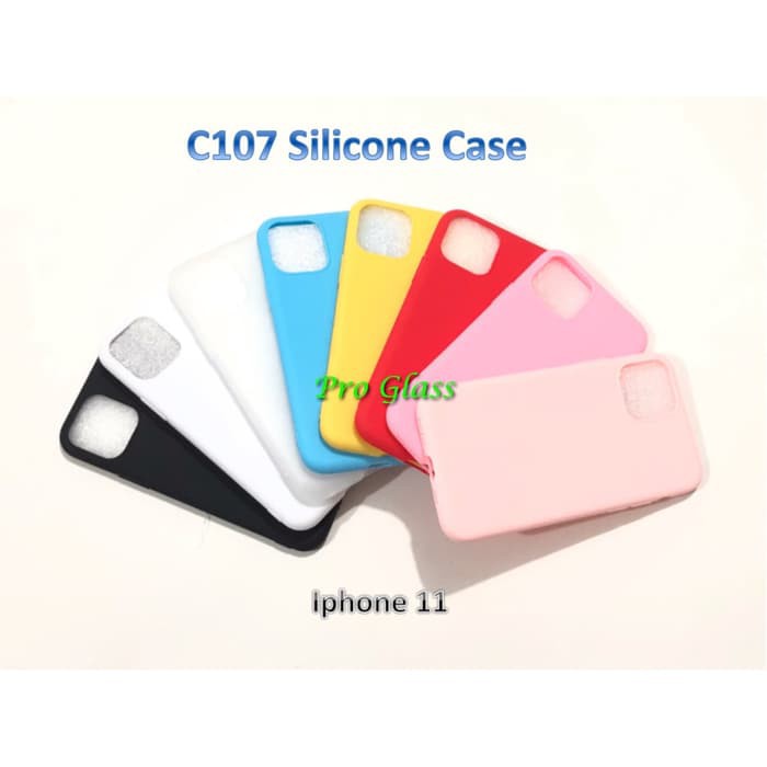 C107 Iphone 11/11 PRO/11 PRO MAX Colourful Ultrathin Silicone Case / Matte Case