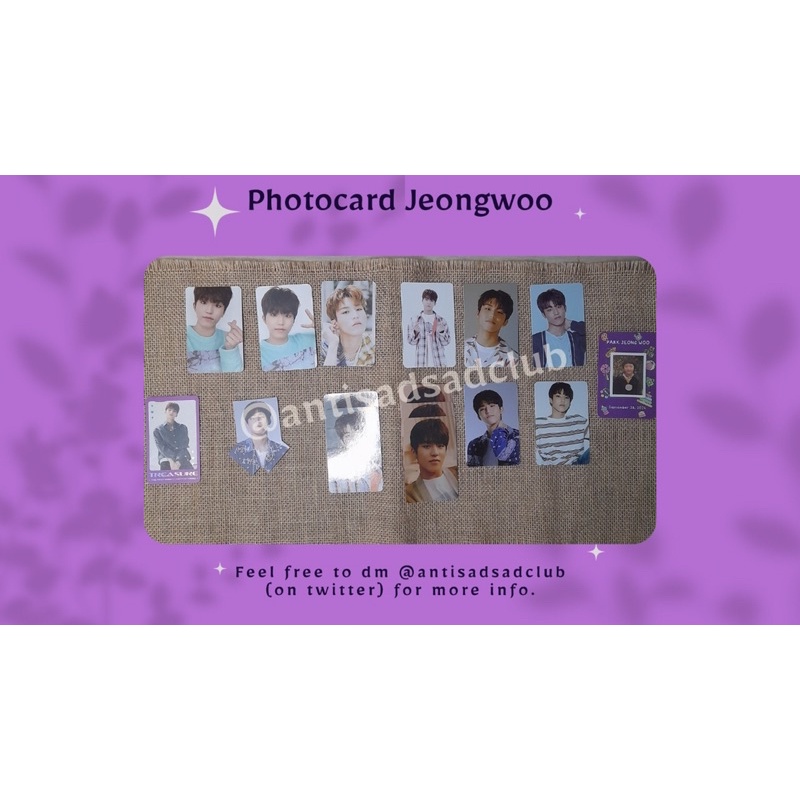 Official Photocard - pc Jeongwoo TREASURE - Album Bene Ktown YGS CH1 CH2 CH3 FA